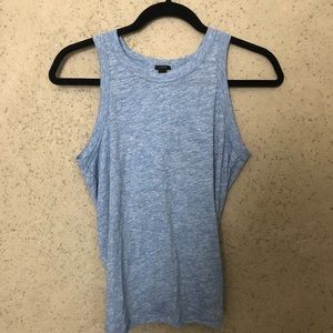 J. Crew Heather Blue Knot Tank